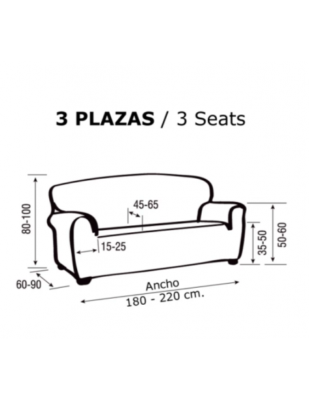Funda sofá 3 plazas POCKET