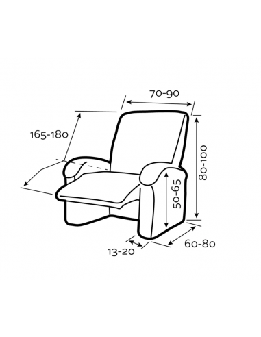 Funda sofá 1 plaza RELAX