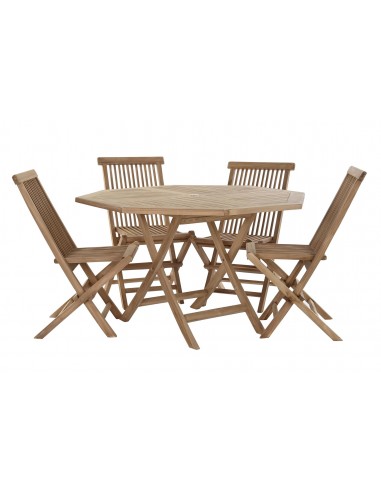 Mesa comedor + 4 sillas TECA