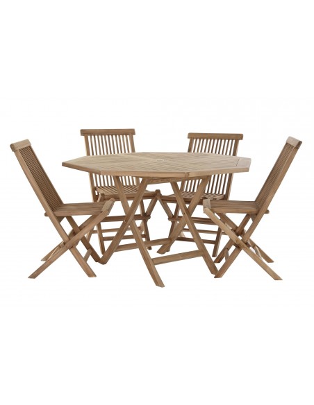 Mesa comedor + 4 sillas TECA