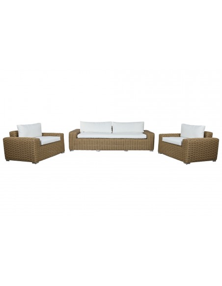 Set sofá + 2 sillones + mesa POLI