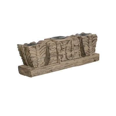 Portavela TALLADA P - Diseño Artesanal y Decorativo