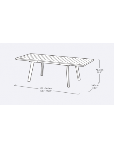 Mesa HARMONY 162-241CM ext.