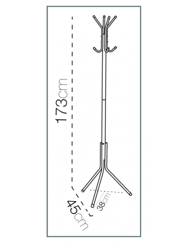 Perchero METAL negro