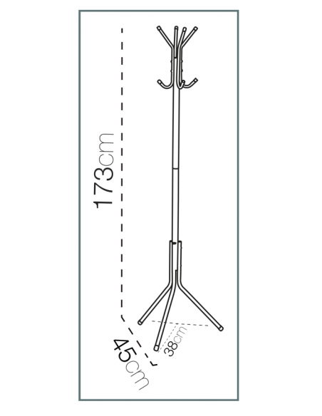 Perchero METAL negro