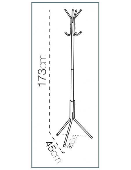 Perchero METAL blanco