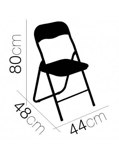 Silla PVC blanca plegable