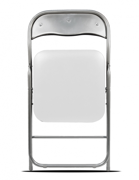 Silla PVC blanca plegable
