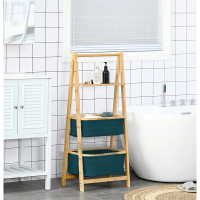 Estantería BAMBU 24 - Plegable y funcional de madera