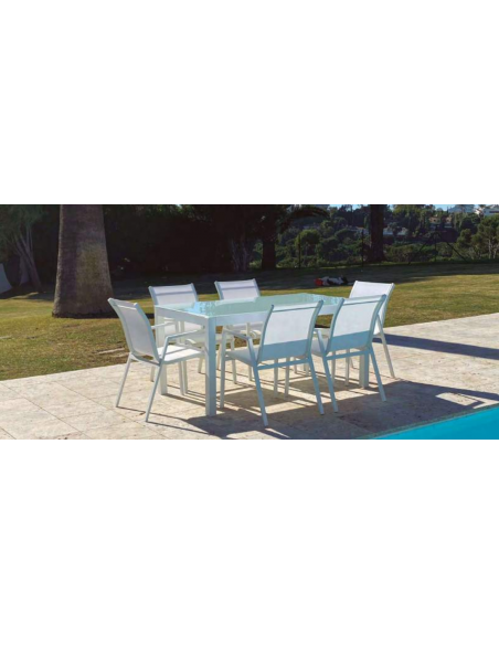 Mesa OSLO blanco 160cm