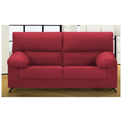Sofá 3 Plazas LANDY - Comodidad en Velvet Granata