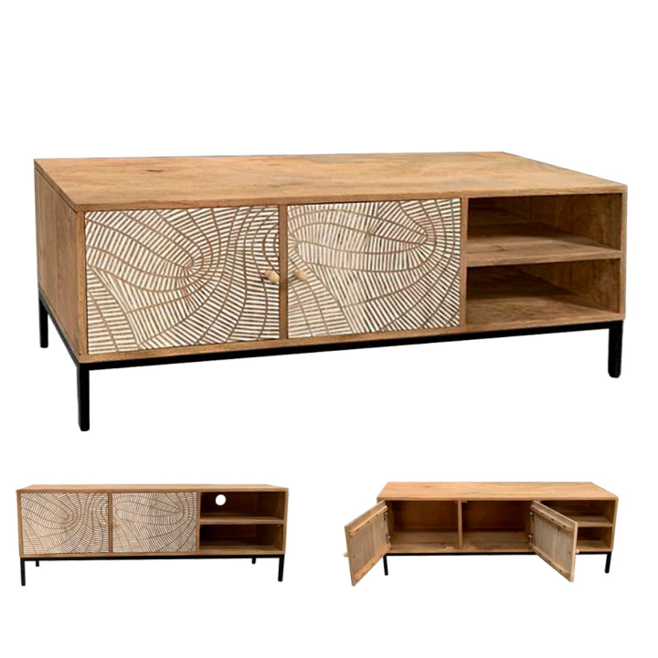 Mueble TV MANGO 140cm - Diseño moderno y resistente