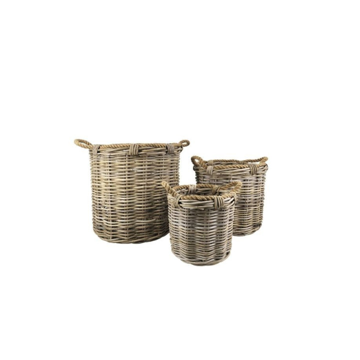 Cesta KUBU mediana - Rattan elegante para almacenamiento