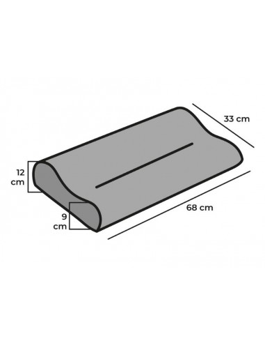 Almohada CARBONO cervical 60x35