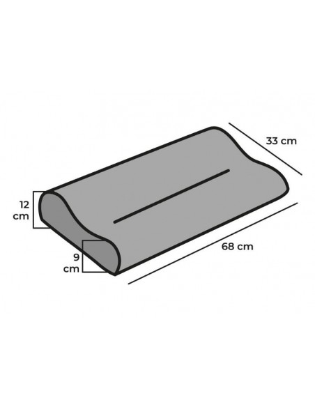 Almohada CARBONO cervical 60x35