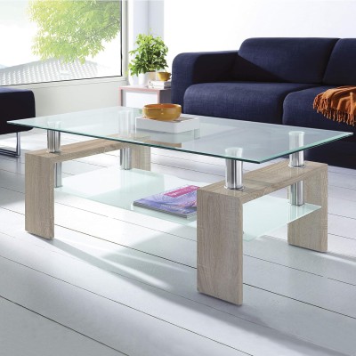 Mesa Centro SAMA Cambrian - Tapa de Cristal Templado