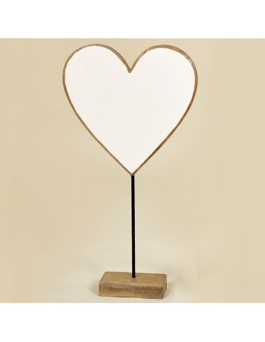 Peana CORAZON blanca