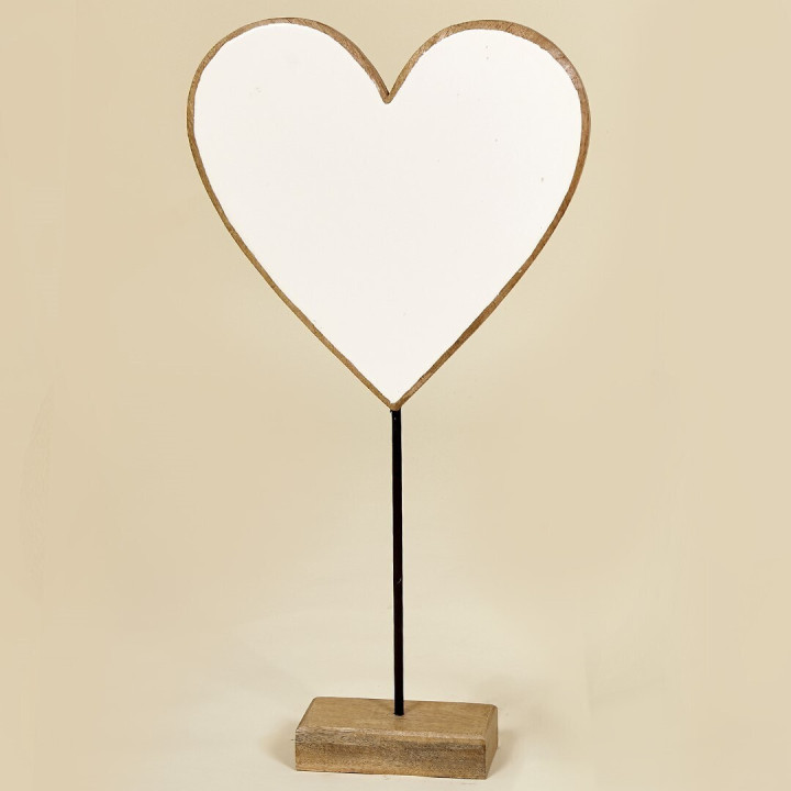 Peana CORAZON blanca