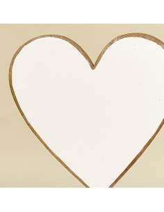 Peana CORAZON blanca 2