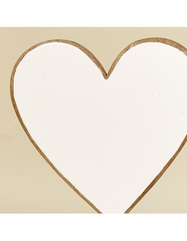 Peana CORAZON blanca