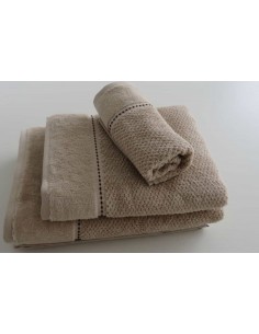 Juego de toallas 3 piezas 208 - Beige 2