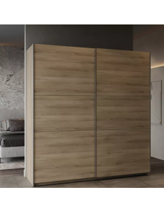 Armario 2p corr GHOST 150cm roble