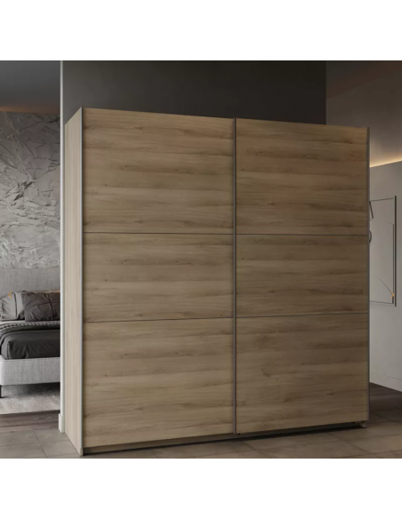 Armario 2p corr GHOST 150cm roble