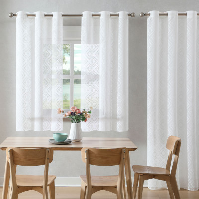 Visillo COCINA impronta - Diseño jacquard luminoso