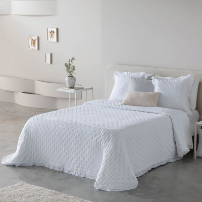 Bouti ADELIA - Colcha Elegante y Acolchada para Dormitorio