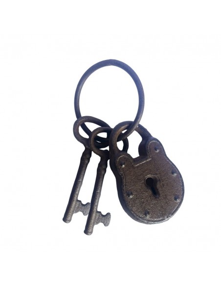 Juego 2 llaves + candado FUND