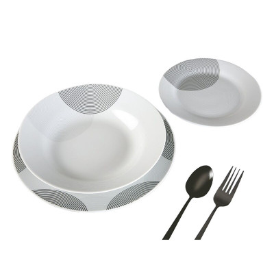 Vajilla 18 Piezas Spring - Porcelana Elegante y Floral