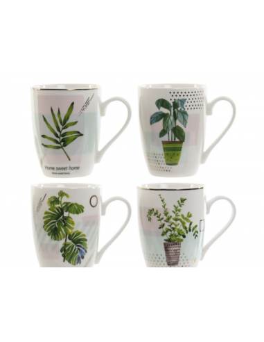 Taza porcelana HOJAS individual