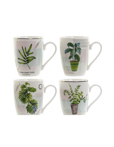Taza porcelana HOJAS individual