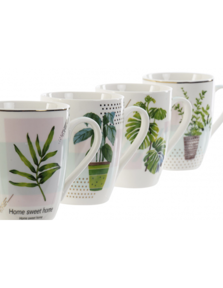Taza porcelana HOJAS individual