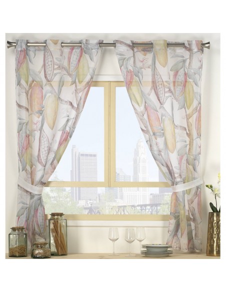 Visillo dos hojas COCOA cocina