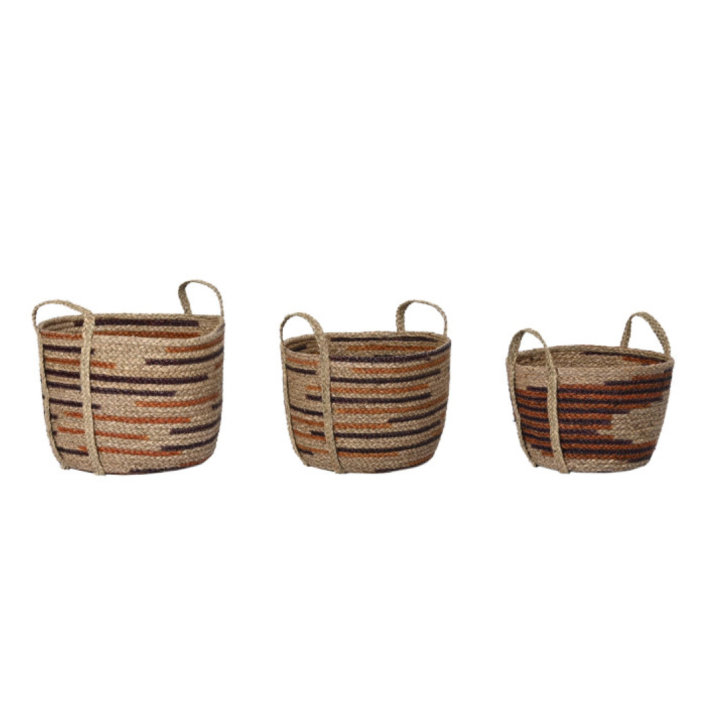 Cesta NATURAL mediana - Estilo rústico en yute auténtico