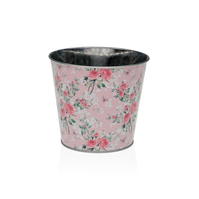 Maceta ROSA CON FLORES S