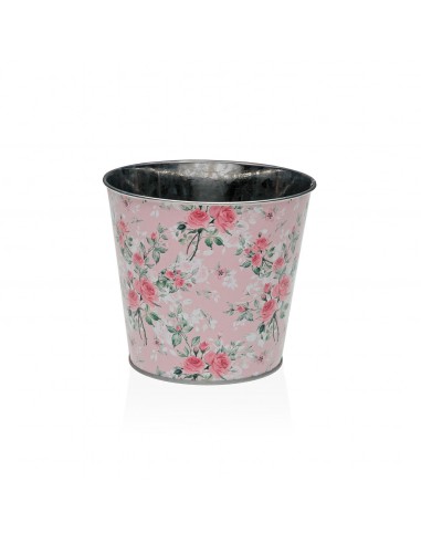 Maceta ROSA CON FLORES S