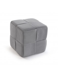 Puf CORDUROY gris