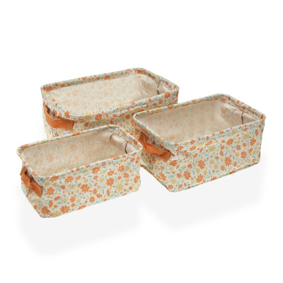 Set 3 cestas rectangular CLIVIA