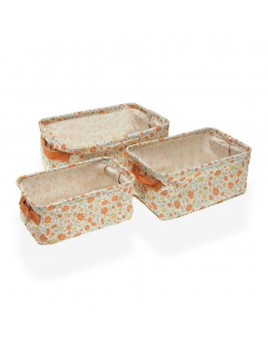 Set 3 cestas rectangular CLIVIA