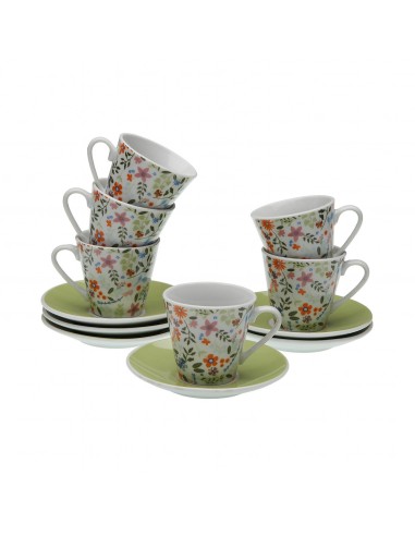Set 6 tazas FLOWERS