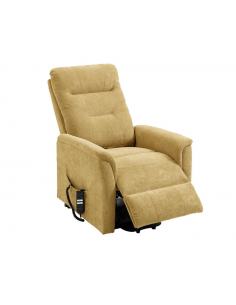 Sillón ARGOS relax eléctrico mostaza 2