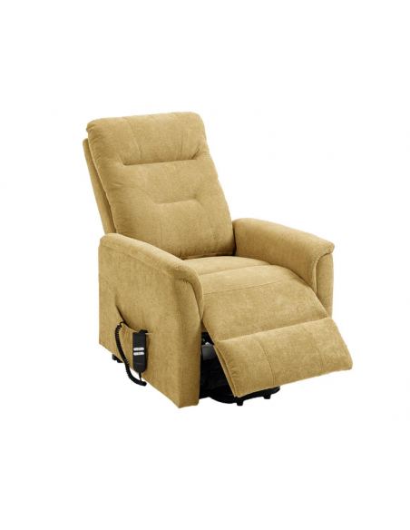 Sillón ARGOS relax eléctrico mostaza