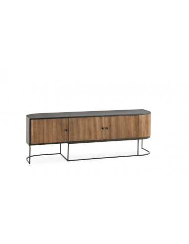 Mueble tv CURVE 3p madera mango