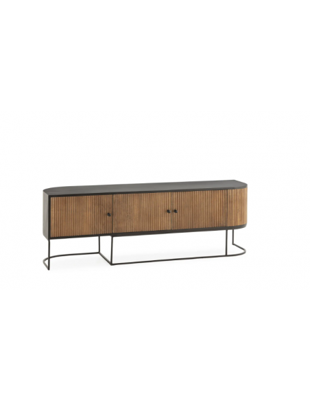 Mueble tv CURVE 3p madera mango