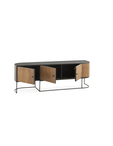 Mueble tv CURVE 3p madera mango