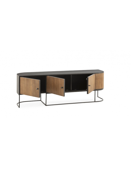 Mueble tv CURVE 3p madera mango