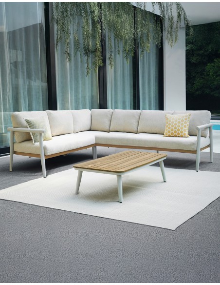 Set NIA rinconera + mesa blanco