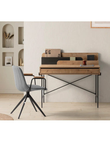 Silla giratoria TALI gris claro